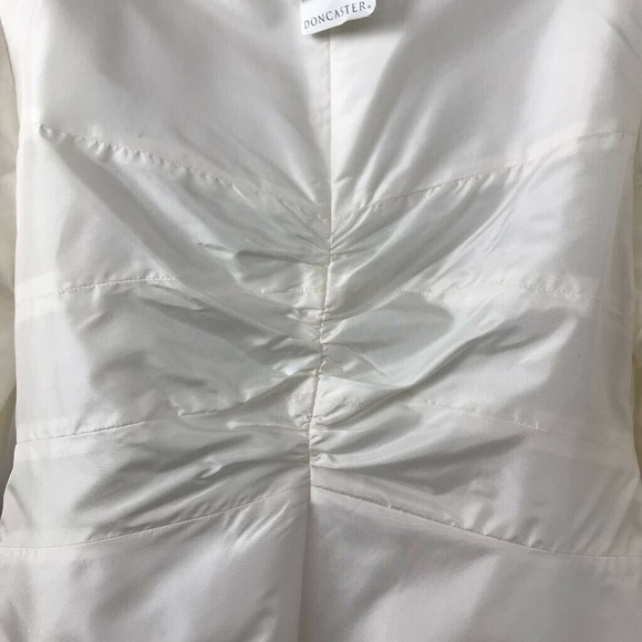 Doncaster Blazer Ivory Ruched Silk Sz 10 P New - Picture 4 of 6